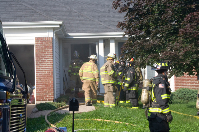 Fire and Explosion at subdivision home